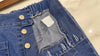 (超彈性!) 高腰闊腳全彈性中排鈕牛仔褲, Jeans/ PT8419