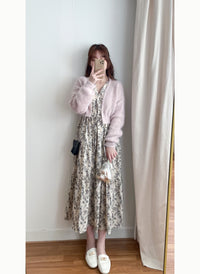 Marshmallow 輕巧棉棉針織毛毛顯長腿外套, Outer/ CD8116 (pink sold out )