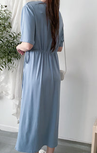 Everyday Tee Dress 防皺彈性修腰連身裙/ DS9864 (black sold out)