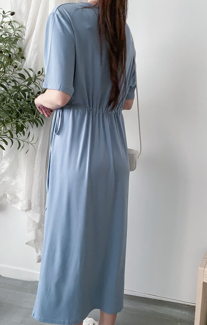 Everyday Tee Dress 防皺彈性修腰連身裙/ DS9864 (black sold out)