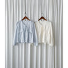 蝴蝶領口通花傘形衣身上衣/ BU9097 (ivory sold out)