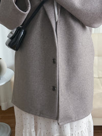 Casual Elegant Coat 隨性/輕優雅修腰翻領外套/ JK8126 (Milktea Tan sold out)