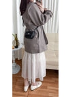 Casual Elegant Coat 隨性/輕優雅修腰翻領外套/ JK8126 (Milktea Tan sold out)
