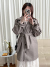 Casual Elegant Coat 隨性/輕優雅修腰翻領外套/ JK8126 (Milktea Tan sold out)