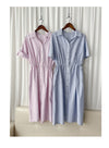 French Stripe 法式直條紋質感恤衫連身裙 Dress/ DS9891
