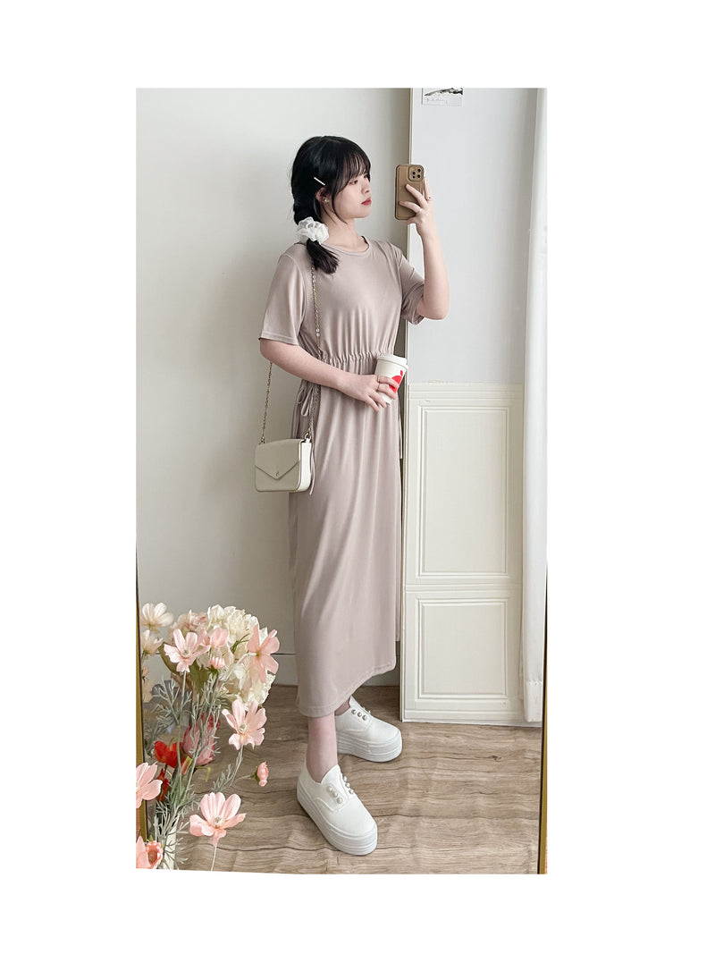 Everyday Tee Dress 防皺彈性修腰連身裙/ DS9864 (black sold out)