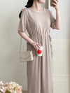 Everyday Tee Dress 防皺彈性修腰連身裙/ DS9864 (black sold out)