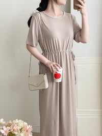 Everyday Tee Dress 防皺彈性修腰連身裙/ DS9864 (black sold out)