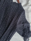 Snowdot 花邊圓領細褶飄逸雪點 Dress/ DS9893