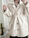 Casual Elegant Coat 隨性/輕優雅修腰翻領外套/ JK8126 (Milktea Tan sold out)