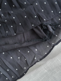 Snowdot 花邊圓領細褶飄逸雪點 Dress/ DS9893