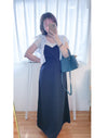 Wrap Vest Dress 彈性交叉領口不貼微修腰吊帶連身裙/ DS9676
