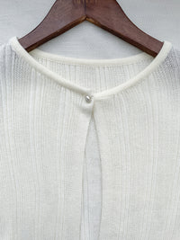 Stripe Knit Cardigan 織紋單鈕扣薄外套/ CD8149 (Blue sold out)