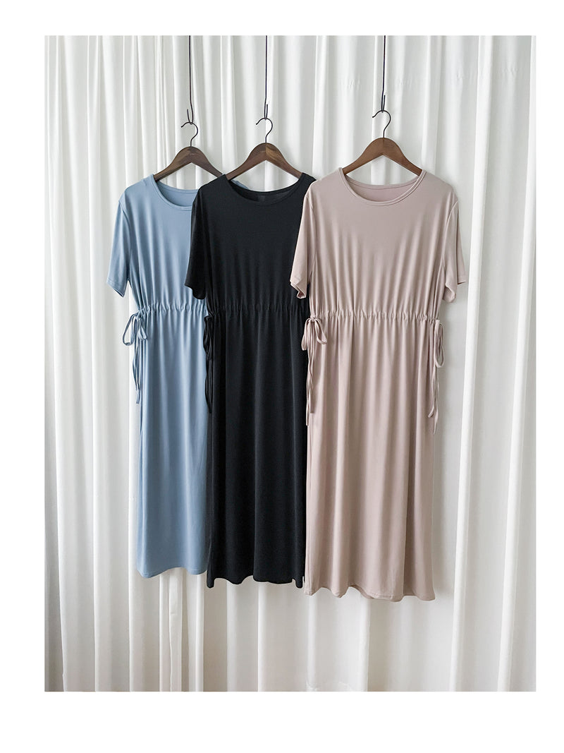 Everyday Tee Dress 防皺彈性修腰連身裙/ DS9864 (black sold out)