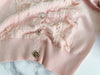 Marble Button 彈性蕾絲領口精緻鈕扣外套或上衣, Top or Blouse/ TP8943 (white sold out)