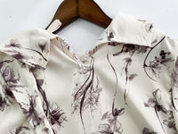 Shadow 影子印花絲巾領口, Blouse/ BU8981