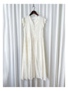 Ivory Sunflower Dress 通花荷葉手袖花邊連身裙/ DS9870