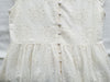 Ivory Sunflower Dress 通花荷葉手袖花邊連身裙/ DS9870