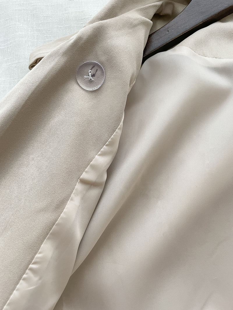 Trench Vest Dress 杏色背心風衣連身裙或外套/ DS9866