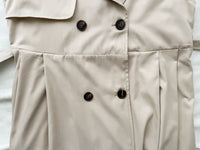 Trench Vest Dress 杏色背心風衣連身裙或外套/ DS9866