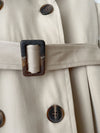 Trench Vest Dress 杏色背心風衣連身裙或外套/ DS9866