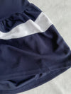 Navy Ruffle Dress 深藍彈性舒適波浪裙擺連身裙/ DS9874