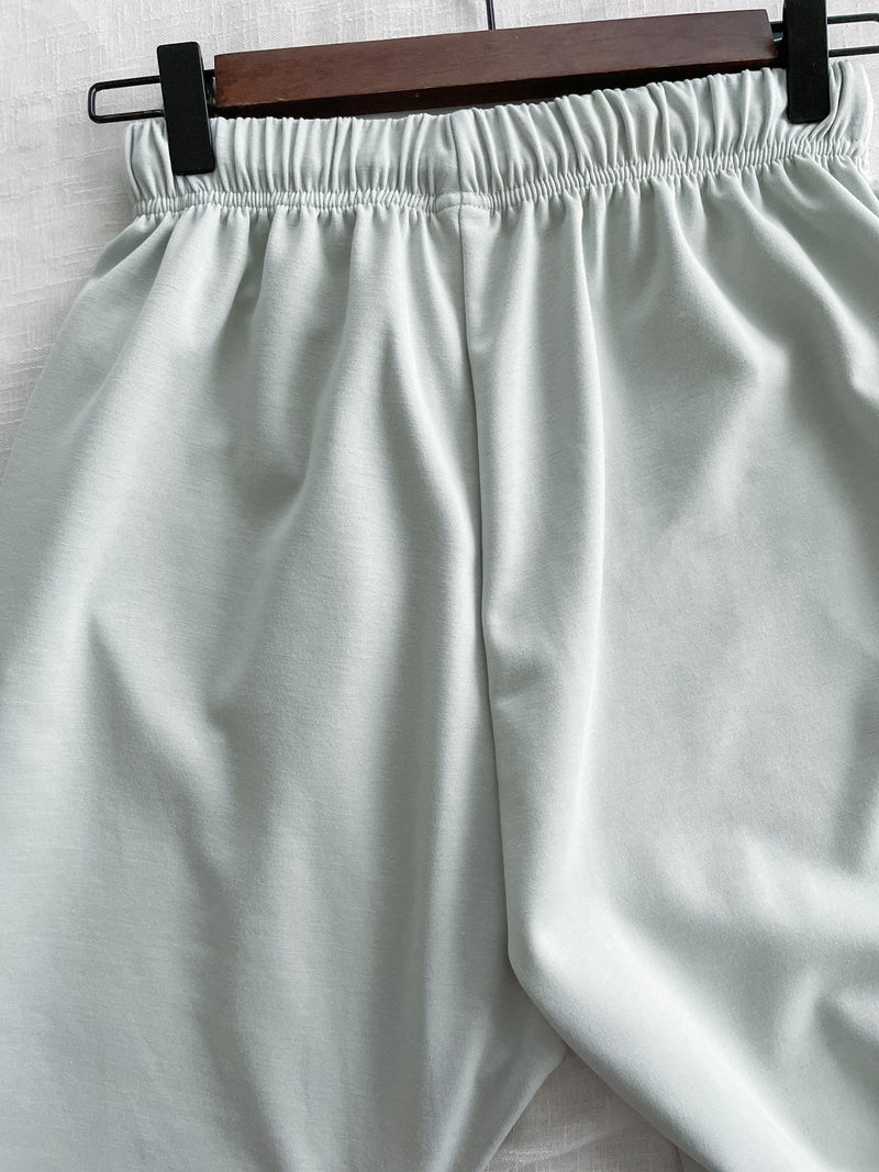 Ally Banding Pants 全橡筋顯瘦彈性棉仿西褲棉褲/ PT8455