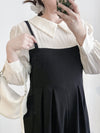 Shirt Vest OPS 領前後兩穿微光澤雪紡彈性舒適魚尾裙/ DS9996 (pre-order 10月9截單)
