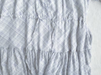 Lavender Check Dress 紫藍色格紋飄逸連身裙/ DS9875