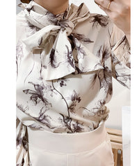 Shadow 影子印花絲巾領口, Blouse/ BU8981