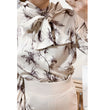 Shadow 影子印花絲巾領口, Blouse/ BU8981
