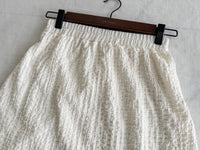 Layer Skirt 象牙白彈性層次簡約半裙/SK8863