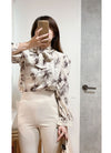 Shadow 影子印花絲巾領口, Blouse/ BU8981