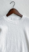 Round Collar Top 防皺好看微花邊立體格紋上衣/ TP9134