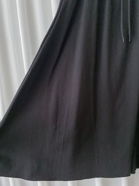 Soft Cotton Dress 側斜線設計口袋舒適棉半裙/ SK8877