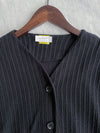 Bubble Top/Cardigan 泡泡袖修腰直線條紋上衣或外套/ CD8148