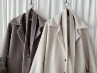 Casual Elegant Coat 隨性/輕優雅修腰翻領外套/ JK8126 (Milktea Tan sold out)