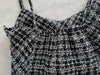 Tweed Dress 混閃十字線合身後橡筋膝上連身裙/ DS9788 (black sold out)