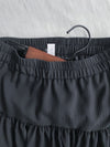Flare Mini Skirt 全橡筋腰層次裙擺短裙/ SK8886