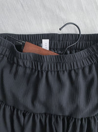 Flare Mini Skirt 全橡筋腰層次裙擺短裙/ SK8886