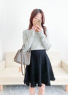 Knit Braid 全彈性扭麻花流蘇冷針裙, Skirt/ SK8768 (Ivory soldout)