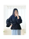 Bubble Top/Cardigan 泡泡袖修腰直線條紋上衣或外套/ CD8148