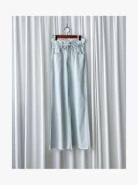 High Waist Ribbon Denim 綁帶設計高腰長腿牛仔褲 /PT8456