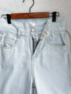 High Waist Ribbon Denim 綁帶設計高腰長腿牛仔褲 /PT8456
