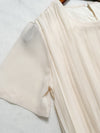Pleated Dress 全裡布雪紡百褶修腰波浪裙擺連身裙/ DS9882