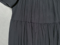 Bonnie Dress 黑色不貼橡筋衣身口袋連身裙/ DS9884
