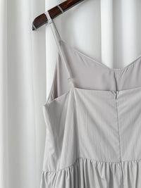 （肩帶可調) Alice 吊帶V領皺褶衣身連身裙 Dress/ DS9900