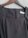 Square Collar Dress 麻棉方領修腰顯瘦連身裙/ DS9888 (aliceblue sold out)