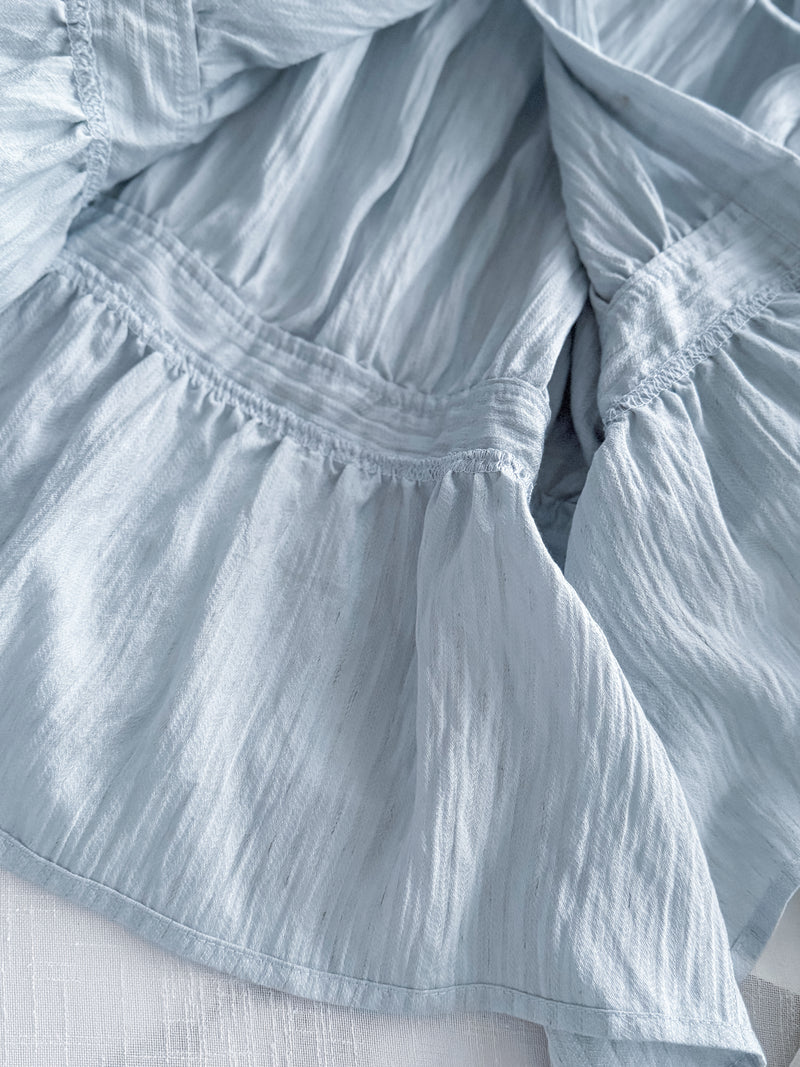 (完美視覺比例) stripe 顯瘦內肩線暗條紋修腰 Blouse/ TP9146