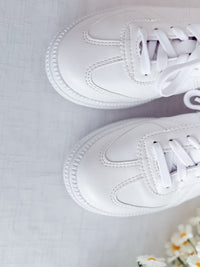 White leather mule shoes/ SH8131